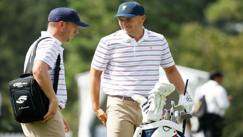 US golfers Justin Thomas and Jordan Spieth